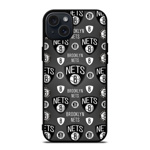 BROOKLYN NETS PATTERN iPhone 15 Plus Case