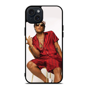 BRUNO MARS RED iPhone 15 Plus Case BRUNO MARS RED iPhone 15 Plus Case