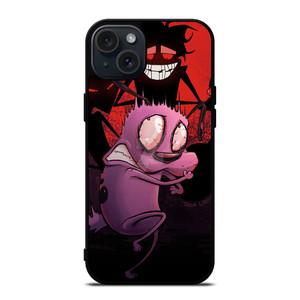 COURAGE THE COWARDLY DOG 2 iPhone 15 Plus Case COURAGE THE COWARDLY DOG 2 iPhone 15 Plus Case