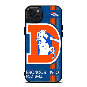 DENVER BRONCOS RETRO LOGO iPhone 15 Plus Case DENVER BRONCOS RETRO LOGO iPhone 15 Plus Case