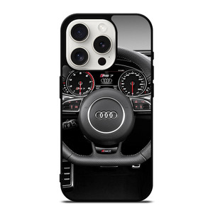 AUDI LOGO STREERING WHEEL iPhone 15 Pro Case AUDI LOGO STREERING WHEEL iPhone 15 Pro Case