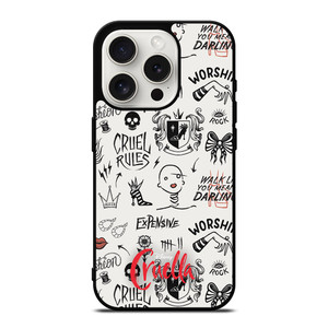 CRUELLA DISNEY PATTERN iPhone 15 Pro Case