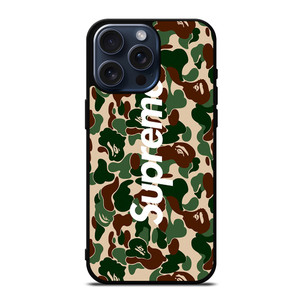 BAPE CAMO SUPREME iPhone 15 Pro Max Case
