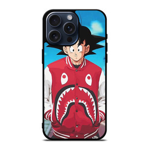 BAPE SHARK GOKU DRAGONBALL iPhone 15 Pro Max Case