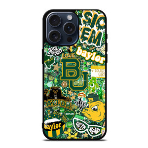 BAYLOR BEARS UNIVERSITY COLLAGE iPhone 15 Pro Max Case