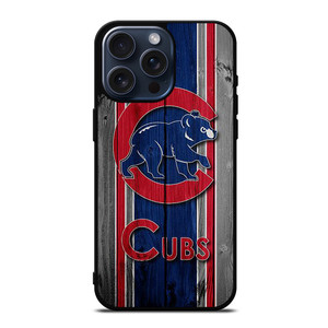 CHICAGO CUBS WOODEN iPhone 15 Pro Max Case