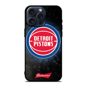 DETROIT PISTONS BUDWEISER iPhone 15 Pro Max Case