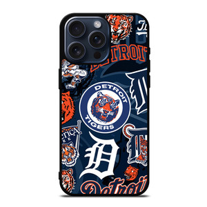 DETROIT TIGERS PATTERN iPhone 15 Pro Max Case DETROIT TIGERS PATTERN iPhone 15 Pro Max Case