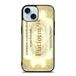 HARRY POTTER TICKET LONDON HOGWARTS iPhone 15 Case