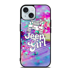 JEEP GIRL PINK iPhone 15 Case JEEP GIRL PINK iPhone 15 Case
