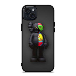 KAWS BLACK iPhone 15 Plus Case KAWS BLACK iPhone 15 Plus Case