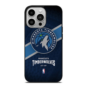 MINNESOTA TIMBERWOLVES LOGO 3 iPhone 14 Pro Case