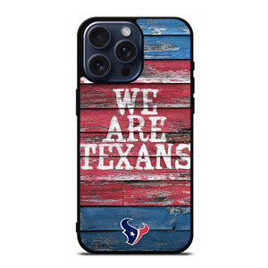 HOUSTON TEXANS WOODEN iPhone 15 Pro Max Case