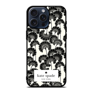 JAPANESE BLACK FLORAL KADE SPADE iPhone 15 Pro Max Case