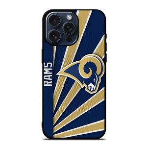 LOS ANGELES RAMS LOGO iPhone 15 Pro Max Case LOS ANGELES RAMS LOGO iPhone 15 Pro Max Case