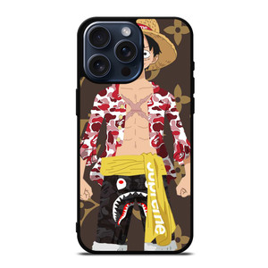 LUFFY ONE PIECE HYPEBEAST iPhone 15 Pro Max Case