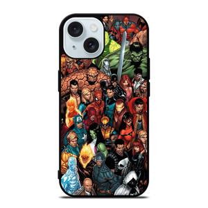 MARVEL COMICS CHARACTERS iPhone 15 Case