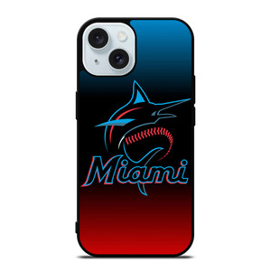 MIAMI MARLINS MLB LOGO iPhone 15 Case