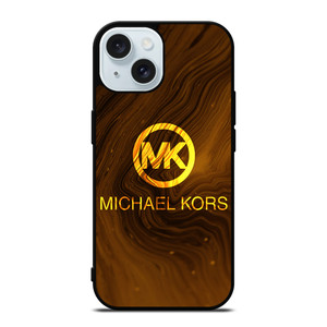 MICHAEL KORS LOGO GOLD iPhone 15 Case