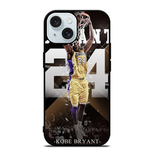 NBA LOS ANGELES LAKERS KOBE BRYANT 3 iPhone 15 Case NBA LOS ANGELES LAKERS KOBE BRYANT 3 iPhone 15 Case