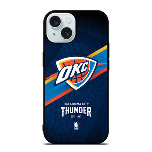 OKLAHOMA CITY THUNDER LOGO 2 iPhone 15 Case OKLAHOMA CITY THUNDER LOGO 2 iPhone 15 Case
