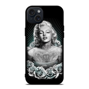 MARILYN MONROE WITH TATTOO iPhone 15 Plus Case MARILYN MONROE WITH TATTOO iPhone 15 Plus Case