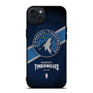 MINNESOTA TIMBERWOLVES LOGO 3 iPhone 15 Plus Case