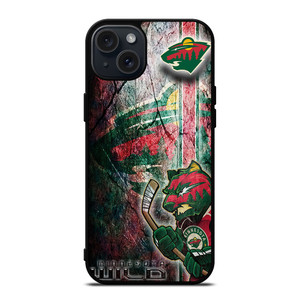 MINNESOTA WILD SYMBOL iPhone 15 Plus Case MINNESOTA WILD SYMBOL iPhone 15 Plus Case