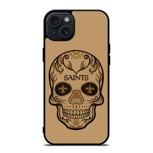 NEW ORLEANS SAINTS SKULL iPhone 15 Plus Case