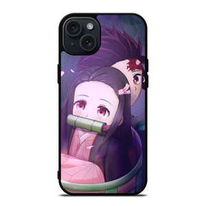 NEZUKO TANJIRO DEMON SLAYER iPhone 15 Plus Case NEZUKO TANJIRO DEMON SLAYER iPhone 15 Plus Case