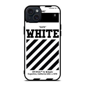 OFF WHITE LOGO 3 iPhone 15 Plus Case