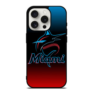 MIAMI MARLINS MLB LOGO iPhone 15 Pro Case