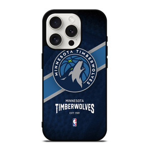 MINNESOTA TIMBERWOLVES LOGO 3 iPhone 15 Pro Case