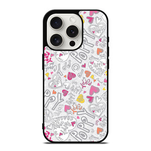 PINK COACH PATTERN LOGO iPhone 15 Pro Case PINK COACH PATTERN LOGO iPhone 15 Pro Case