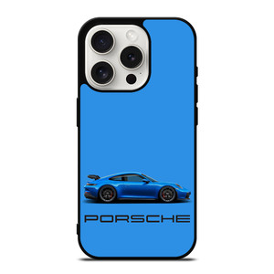 PORSCHE CAR BLUE iPhone 15 Pro Case PORSCHE CAR BLUE iPhone 15 Pro Case