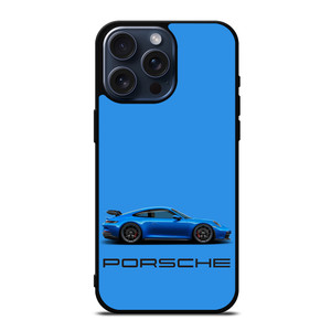 PORSCHE CAR BLUE iPhone 15 Pro Max Case PORSCHE CAR BLUE iPhone 15 Pro Max Case