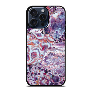 PURPLE CRYSTAL MARBLE PATTERN 2 iPhone 15 Pro Max Case