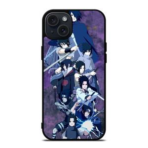 SASUKE UCHIHA COLLAGE iPhone 15 Plus Case SASUKE UCHIHA COLLAGE iPhone 15 Plus Case