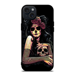 SUGAR SKULL GIRL iPhone 15 Plus Case