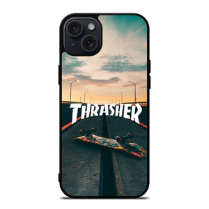 THRASHER MAGAZINE SKATEBOARD iPhone 15 Plus Case THRASHER MAGAZINE SKATEBOARD iPhone 15 Plus Case