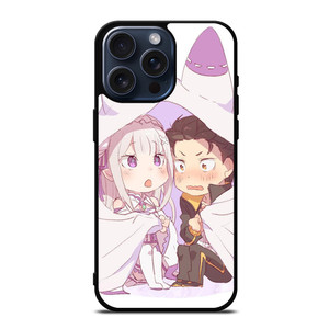 SUBARU AND EMILIA CHIBI iPhone 15 Pro Max Case