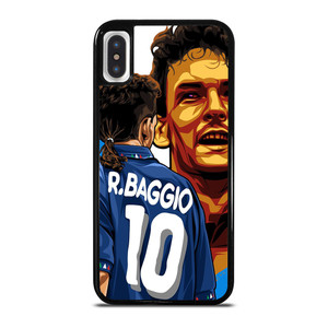 ROBERTO BAGGIO LEGEND ITALY ART iPhone X / XS Case