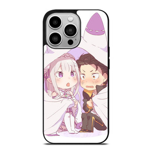 SUBARU AND EMILIA CHIBI iPhone 14 Pro Case