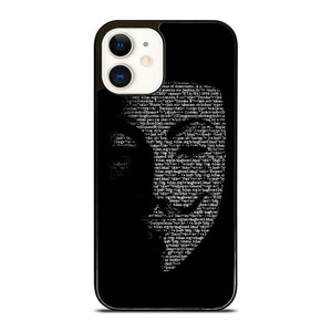 V FOR VENDETTA MASK iPhone 12 Case V FOR VENDETTA MASK iPhone 12 Case