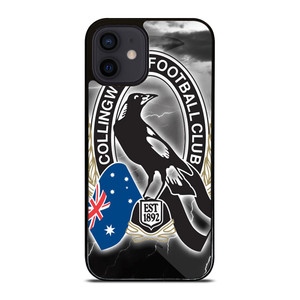 COLLINGWOOD MAGPIES AFL LOGO iPhone 12 Mini Case COLLINGWOOD MAGPIES AFL LOGO iPhone 12 Mini Case