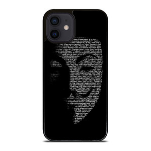 V FOR VENDETTA MASK iPhone 12 Mini Case V FOR VENDETTA MASK iPhone 12 Mini Case