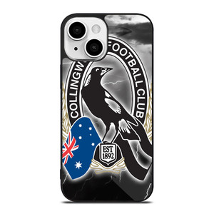 COLLINGWOOD MAGPIES AFL LOGO iPhone 13 Mini Case COLLINGWOOD MAGPIES AFL LOGO iPhone 13 Mini Case