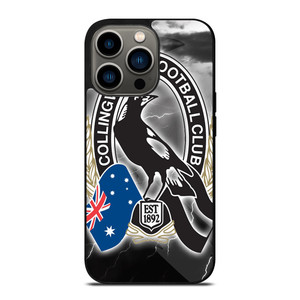 COLLINGWOOD MAGPIES AFL LOGO iPhone 13 Pro Case