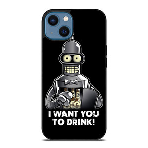 BENDER IN FUTURAMA iPhone 14 Case BENDER IN FUTURAMA iPhone 14 Case