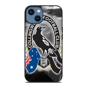 COLLINGWOOD MAGPIES AFL LOGO iPhone 14 Case